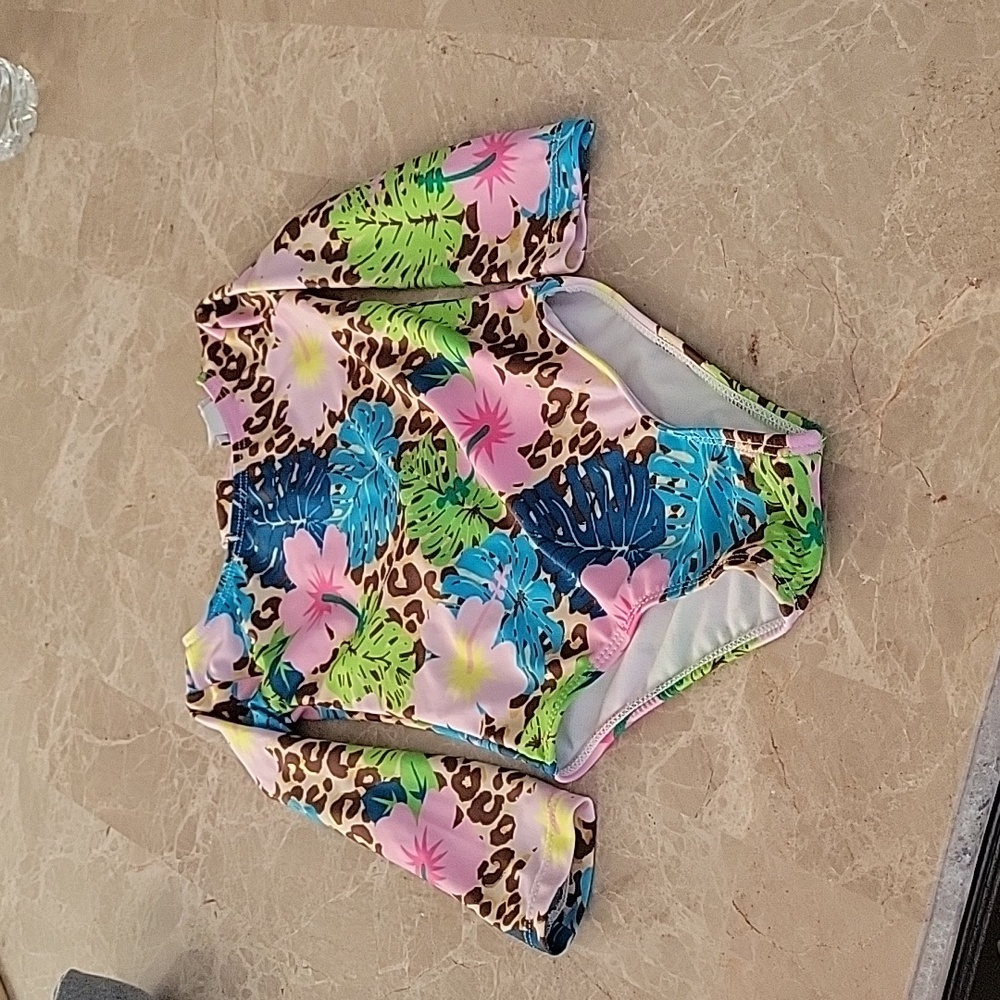 Girls Bathing Suit with Matching Hat